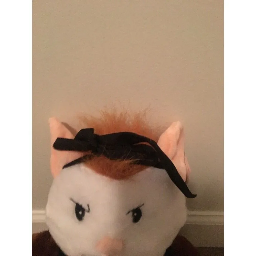 Hot Topic Plush Furry Hamster Animal Backpack Sack Bag Multi-Color